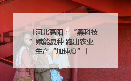 河北高阳：“黑科技”赋能夏种 跑出农业生产“加速度”